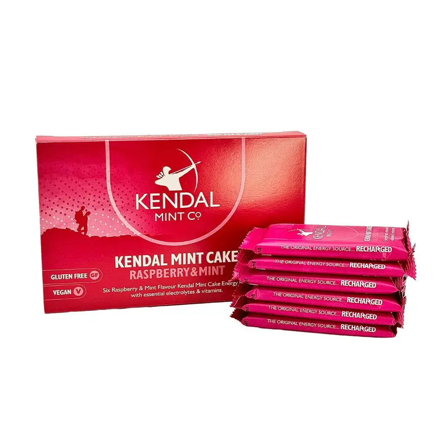 KMC NRG BAR Kendal Mint Cake Pocket-sized Energy Bar - Raspberry & Mint-2