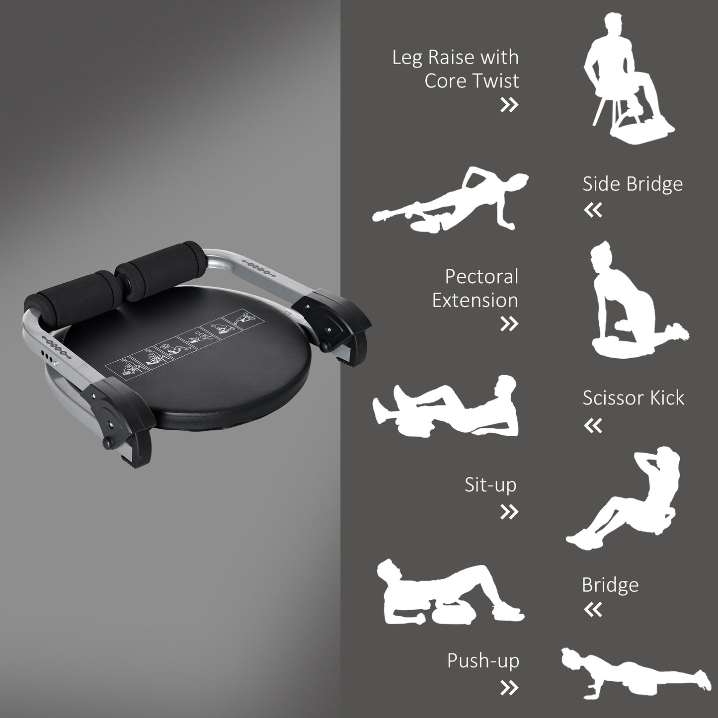 Abs Trainer, Ab Machine, Abs Workout Equipment, Whole Body Exercise Equipment for Home Gym-4