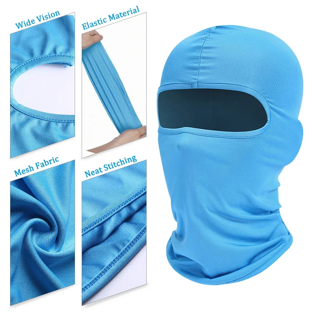 Balaclava Full Face Mask Hiking Cycling Camping Hunting Airsoft Cap Bike Head Cover Summer Men Women Ski Mask