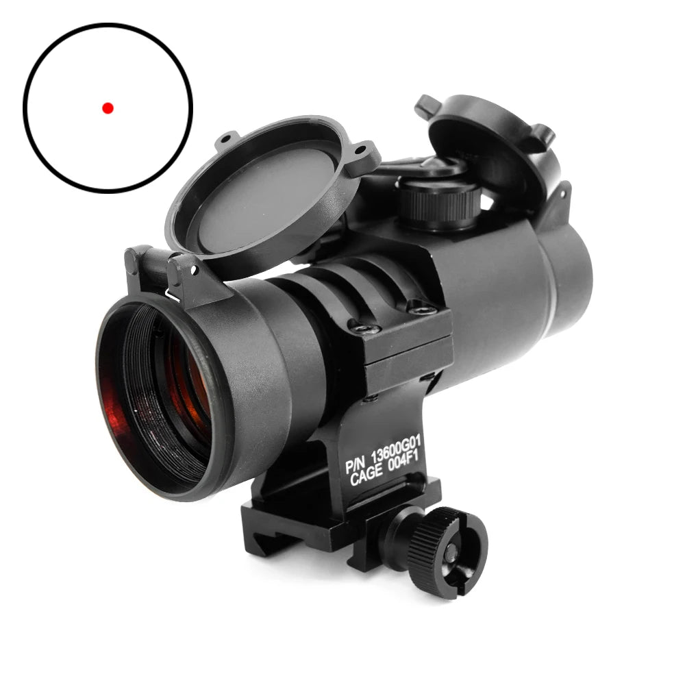 Airsoft M2/M4 M68 Red Dot Reflex Sight Hunting Scope 4MOA With Flip-up Lens Covers MK18 Mount Full Origianl Markings
