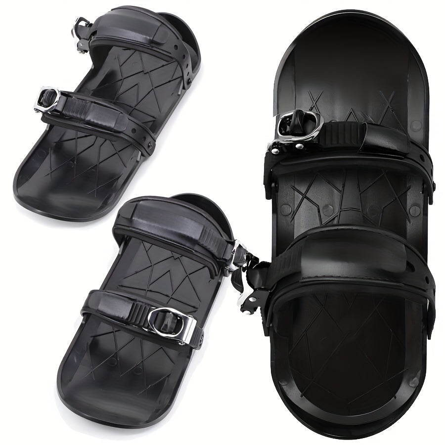 Mini Snow Skates Adjustable Ski Sled Boots-1