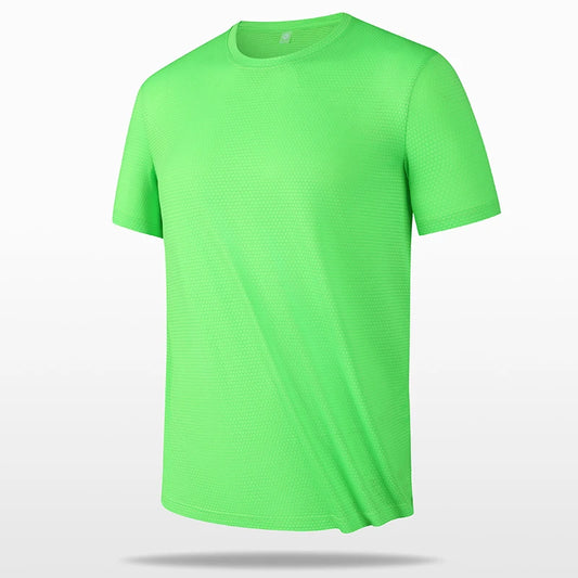 Quick Drying Men's Running T-shirt Fitness Sports T Shirt Gym Training Tees Breathable Jogging Casual Sportswear Unisex Tops New