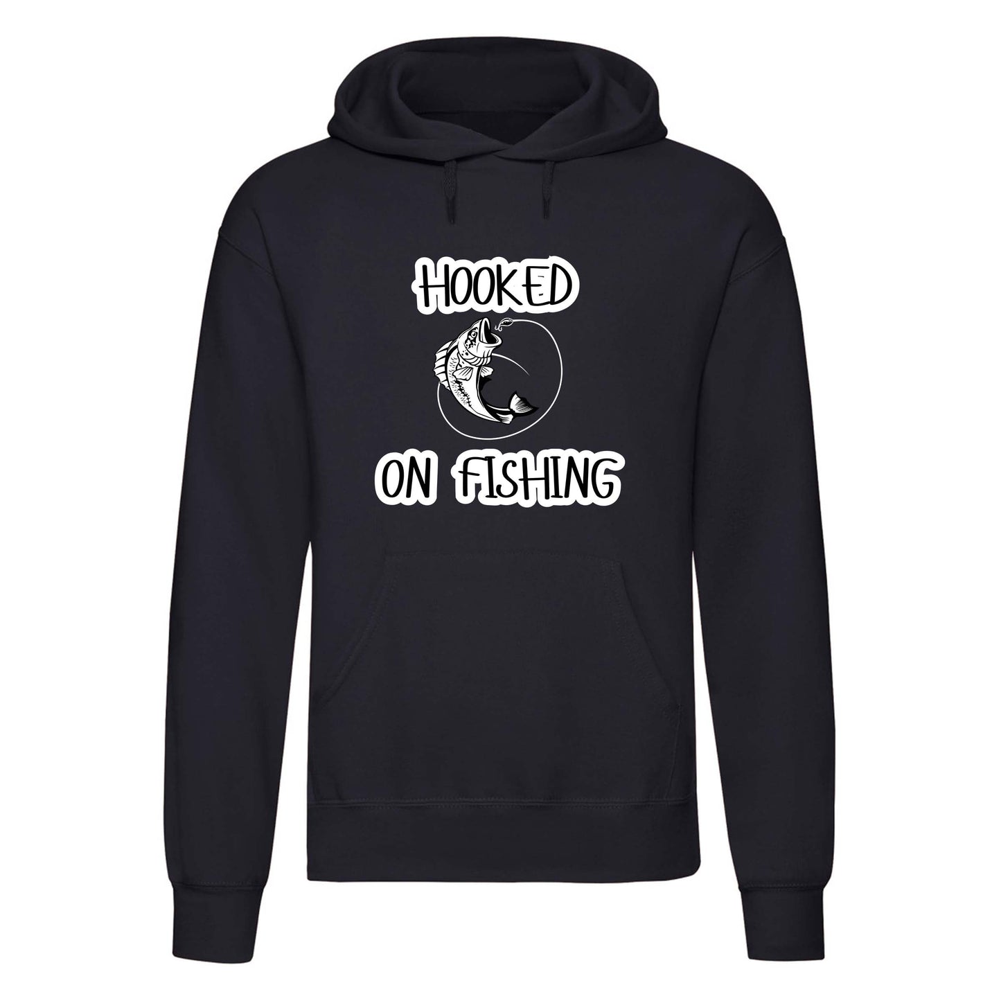 Hooked on Fishing Printed Hoodie-3