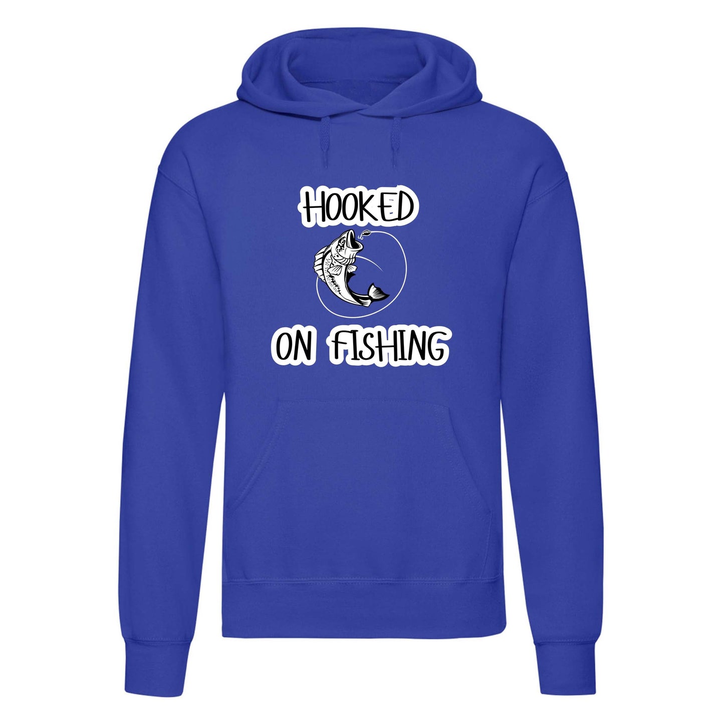 Hooked on Fishing Printed Hoodie-4