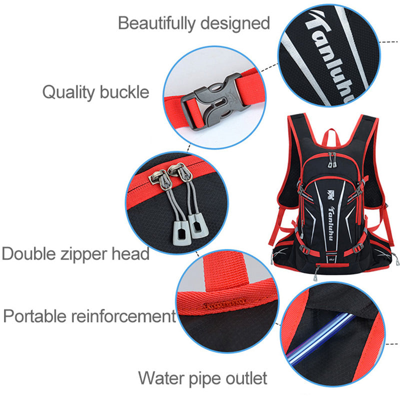 25L Sport Cycling Bag Rid Backpack For Bicycle Women Men Bike Outdoor Running Hiking Black Reflective Cycling Backpack-3