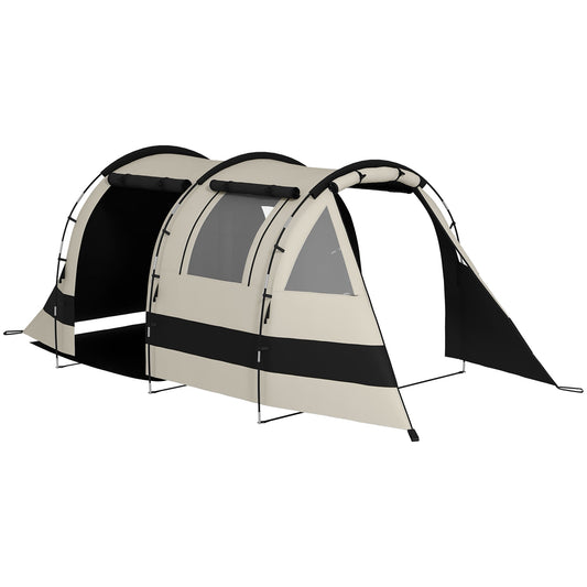 Four Man, Two Room Blackout Tent, with Accessories - Khaki-0