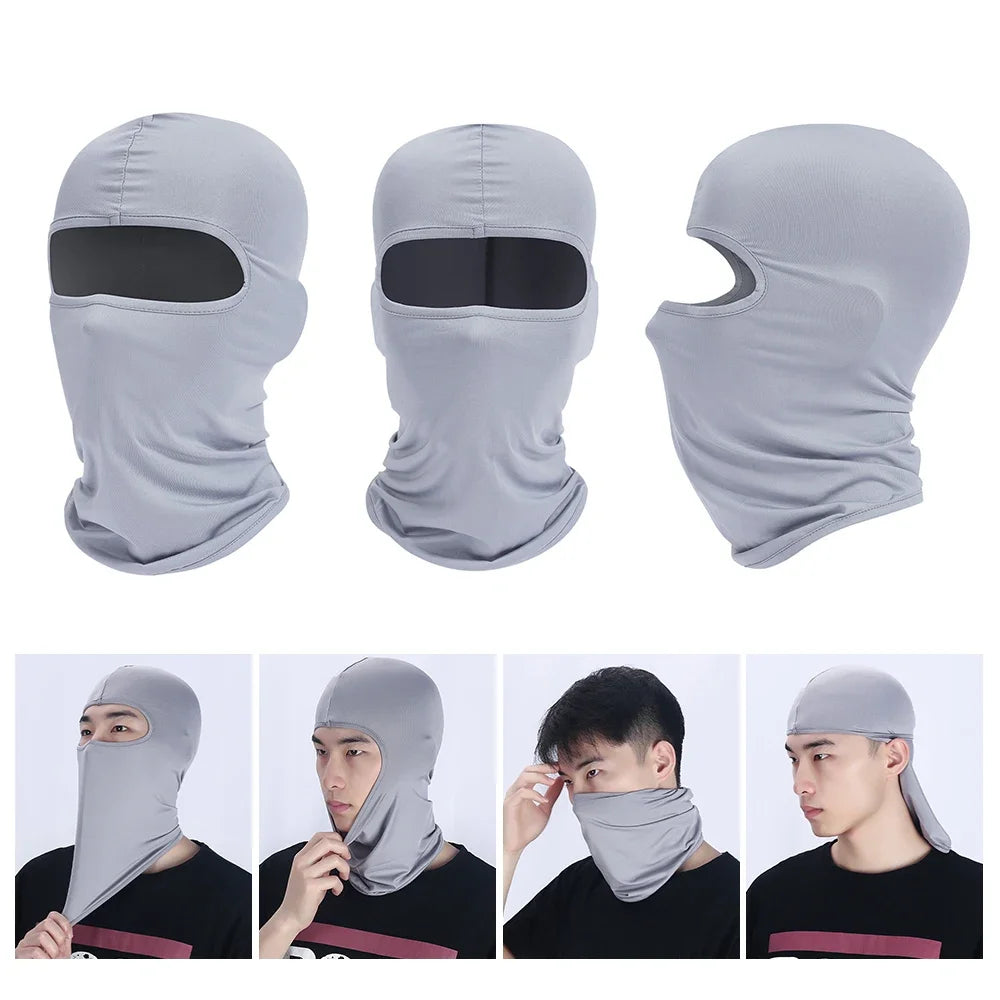 Balaclava Full Face Mask Hiking Cycling Camping Hunting Airsoft Cap Bike Head Cover Summer Men Women Ski Mask