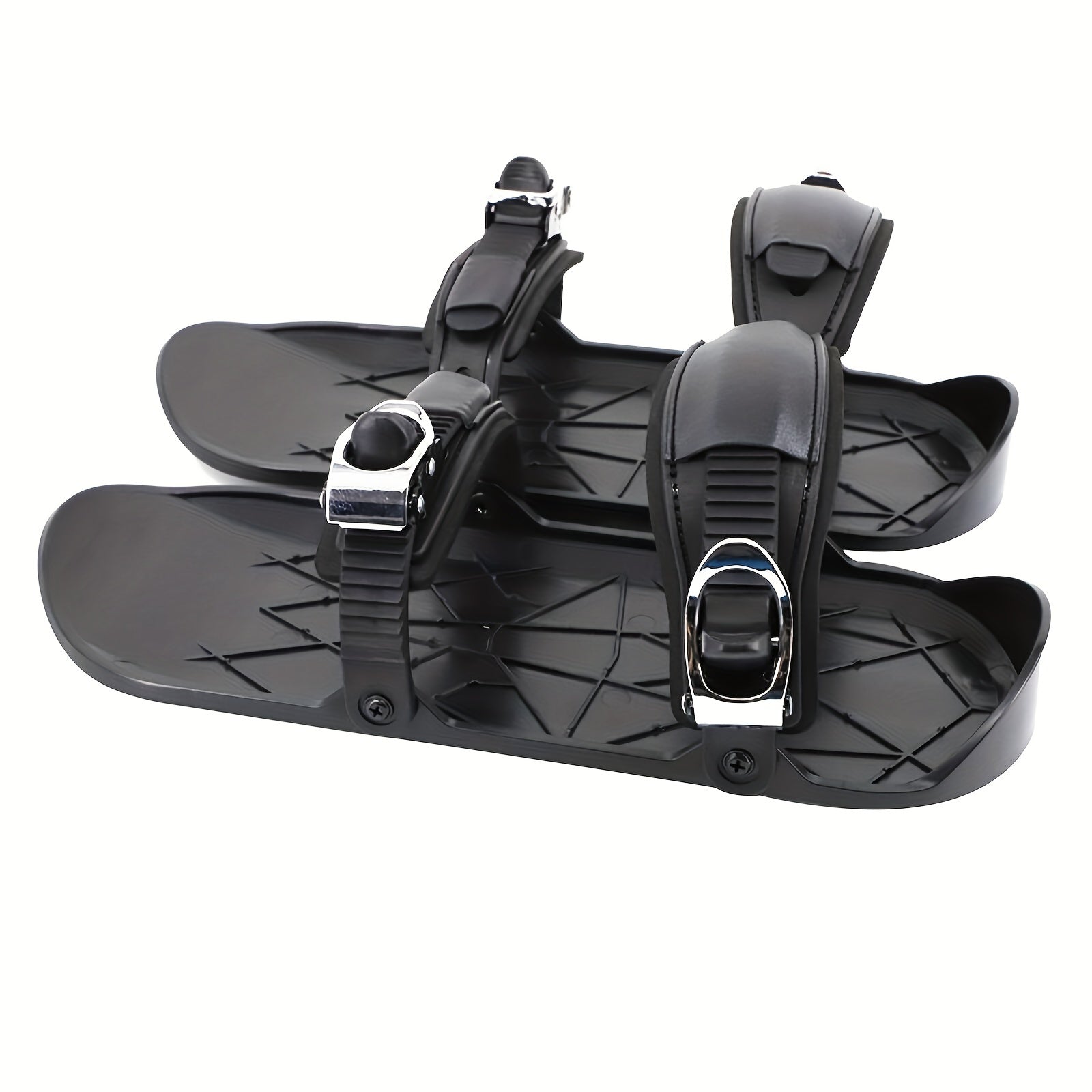 Mini Snow Skates Adjustable Ski Sled Boots-0
