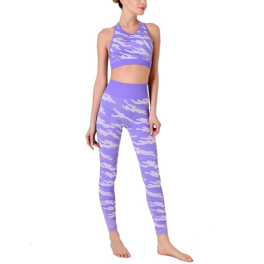 2PCS Camo Yoga Set Sports Wear For Women Gym Fitness Clothing Booty Yoga Leggings + Sport Bra GYM Sport Suit Femme 2020 New-0