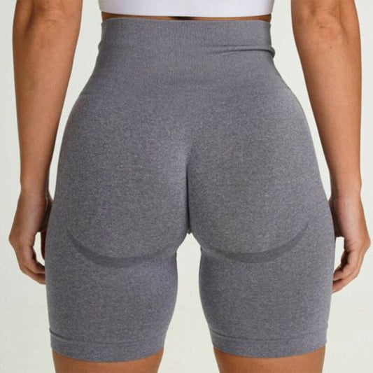 Women 14 Colors High Waist Seamless Workout Shorts Fitness Yoga Short Scrunch Butt Fitness Shorts Running Sports Gym Leggings-0