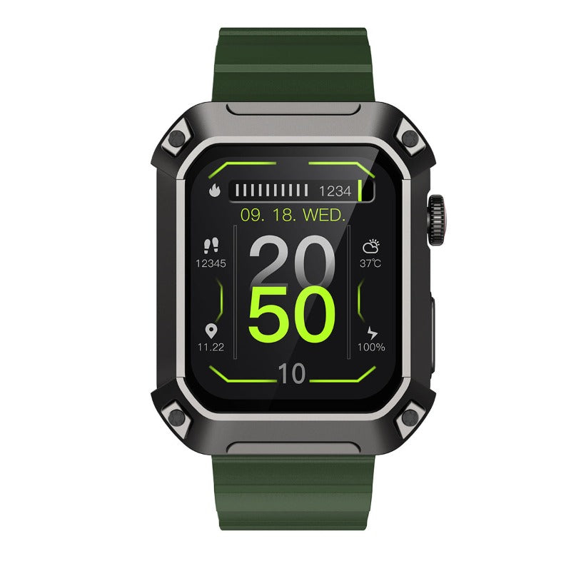 Military Smart Watch for Men Outdoor Tactical Smartwatch, ip69K Waterproof Rugged Bluetooth Dail Calls Speaker-3